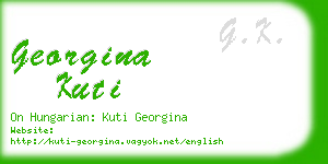 georgina kuti business card